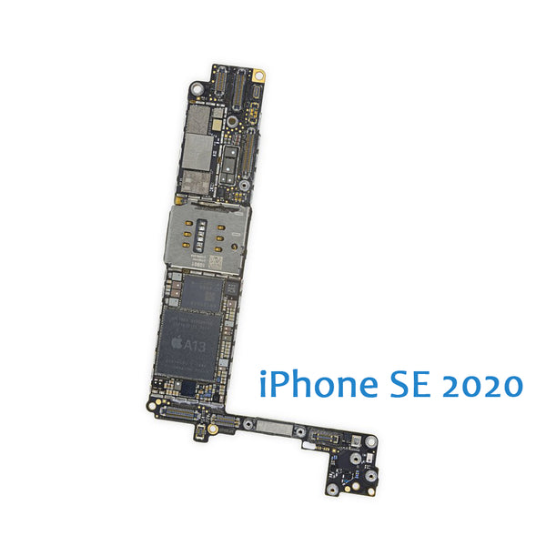 iPhone SE 2020 Logic Board A2275,A2296,A2298 (Unlocked) with Paired Touch ID Sensors