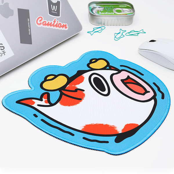 Original Design Lucky Koi Make Money-in Pattern Mouse Pad Extended Mousepad Non-Slip Keyboard Pad Desk Mat for Office, Home