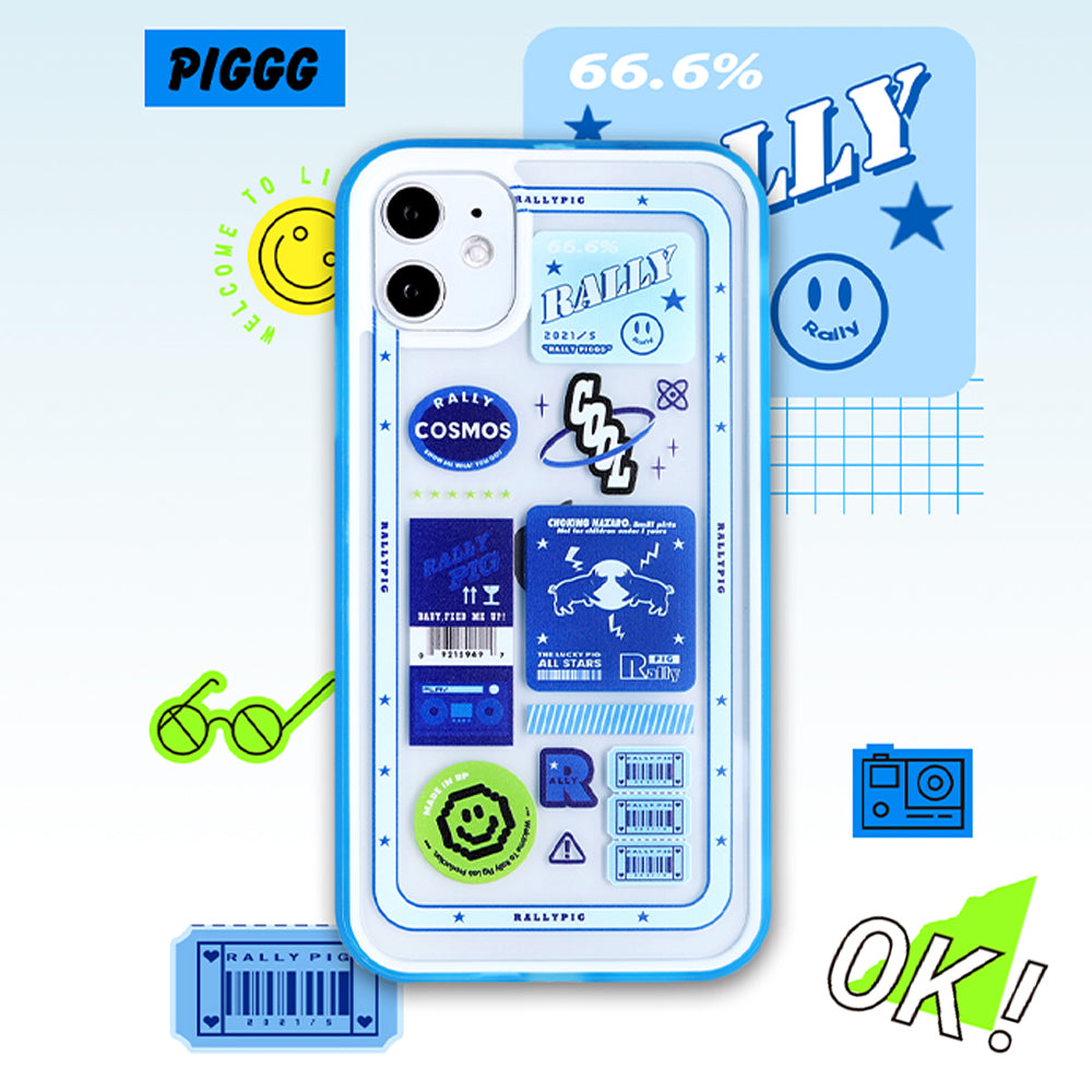 Original Tags Design Soft TPU Bumper Transparent Anti-Scratch Shockproof Protective Case - RALLY PIG