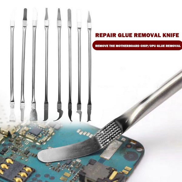 8 in 1 IC Chip Repair Thin Tools Set CPU Metal Remover Burin To Remove for Mobile Phone Computer CPU NAND IC Chip Repair