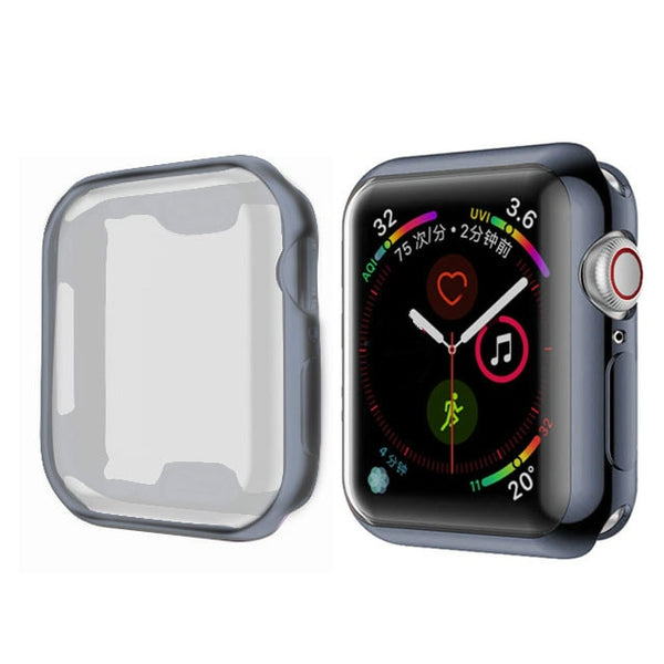360° Full Protection Slim TPU Screen Protector Case Cover for Apple Watch Series 2/3/4/5/6/SE 38/40/42/44mm