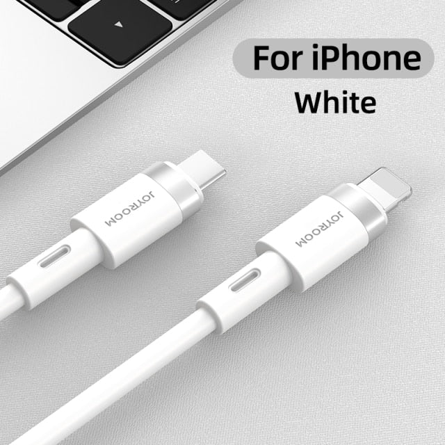 PD 20W Fast Phone Charging Cable Liquid Silicone Type-C USB-C to Lightning