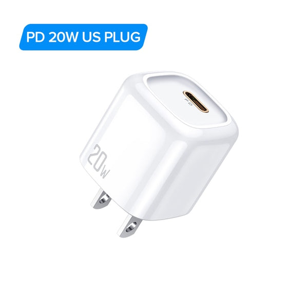 USB C Charger 20W PD 3.0 Fast Charge Mini Universal Wall Charger Power Adapter Quick Charging Plug for iPhone 12 11 Pro XS X 8 Plus Samsung Note 20 S20 iPad AirPods Google etc